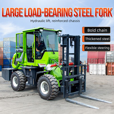 All Terrain Forklift Seatbelt and Up To 25 degrees Tilt Range for Safety Compliance